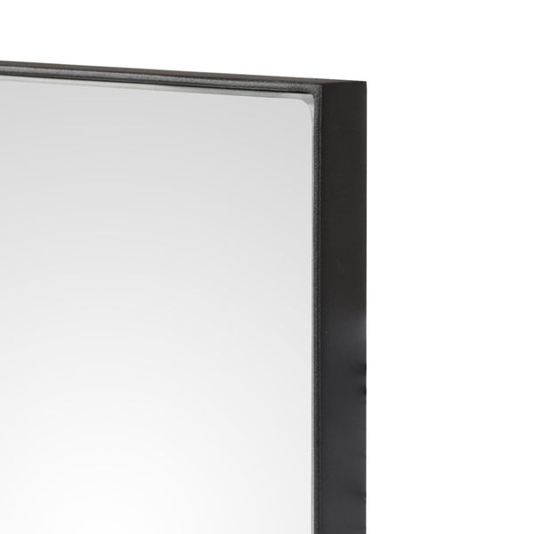 Miroir rectangulaire métal noir