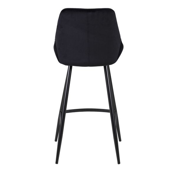Chaise snack en velours noir