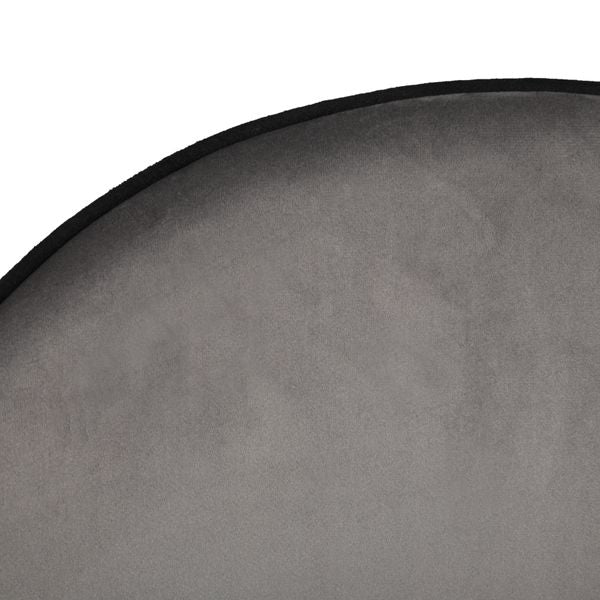Chaise snack velours anthracite