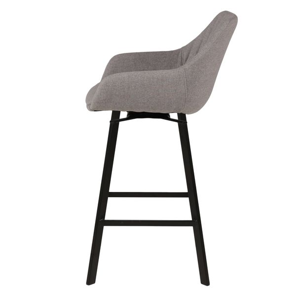 Chaise hauteur plan de travail pivotante grise claire
