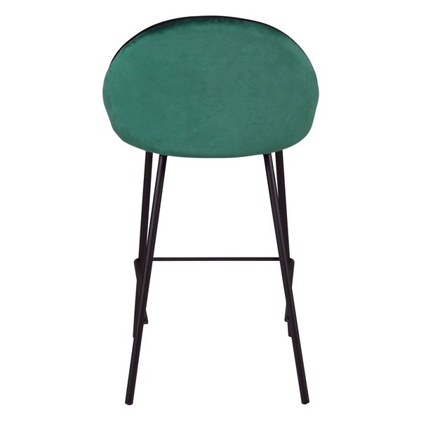 Chaise snack velours vert canard