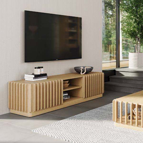 Meuble télé 2 niches et 2 portes