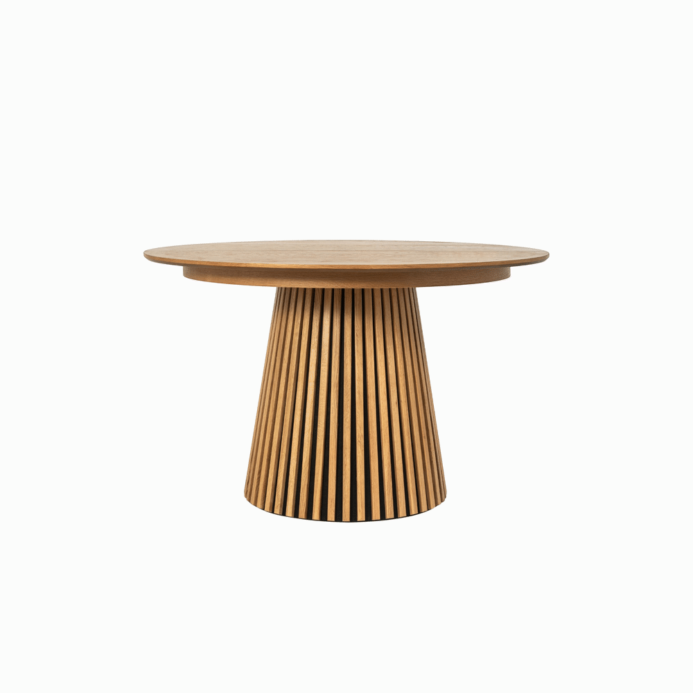 Table repas D120 avec 2 allonges placage Chêne clair