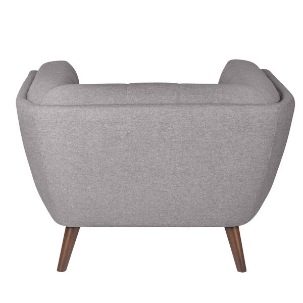 Fauteuil en tissu gris foncé BERYL