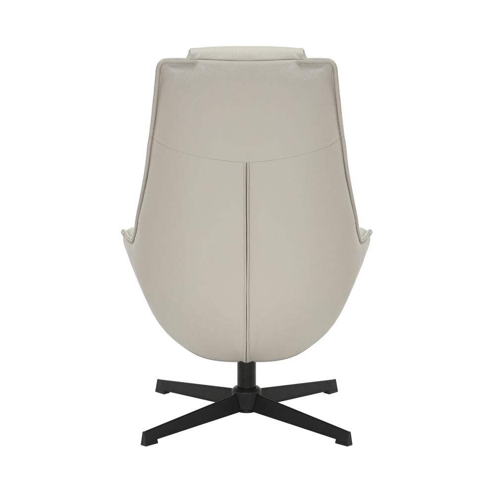Fauteuil pivotant en PU gris clair