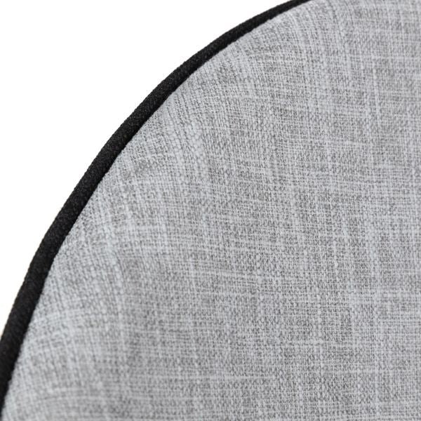 Chaise de bar tissu gris clair