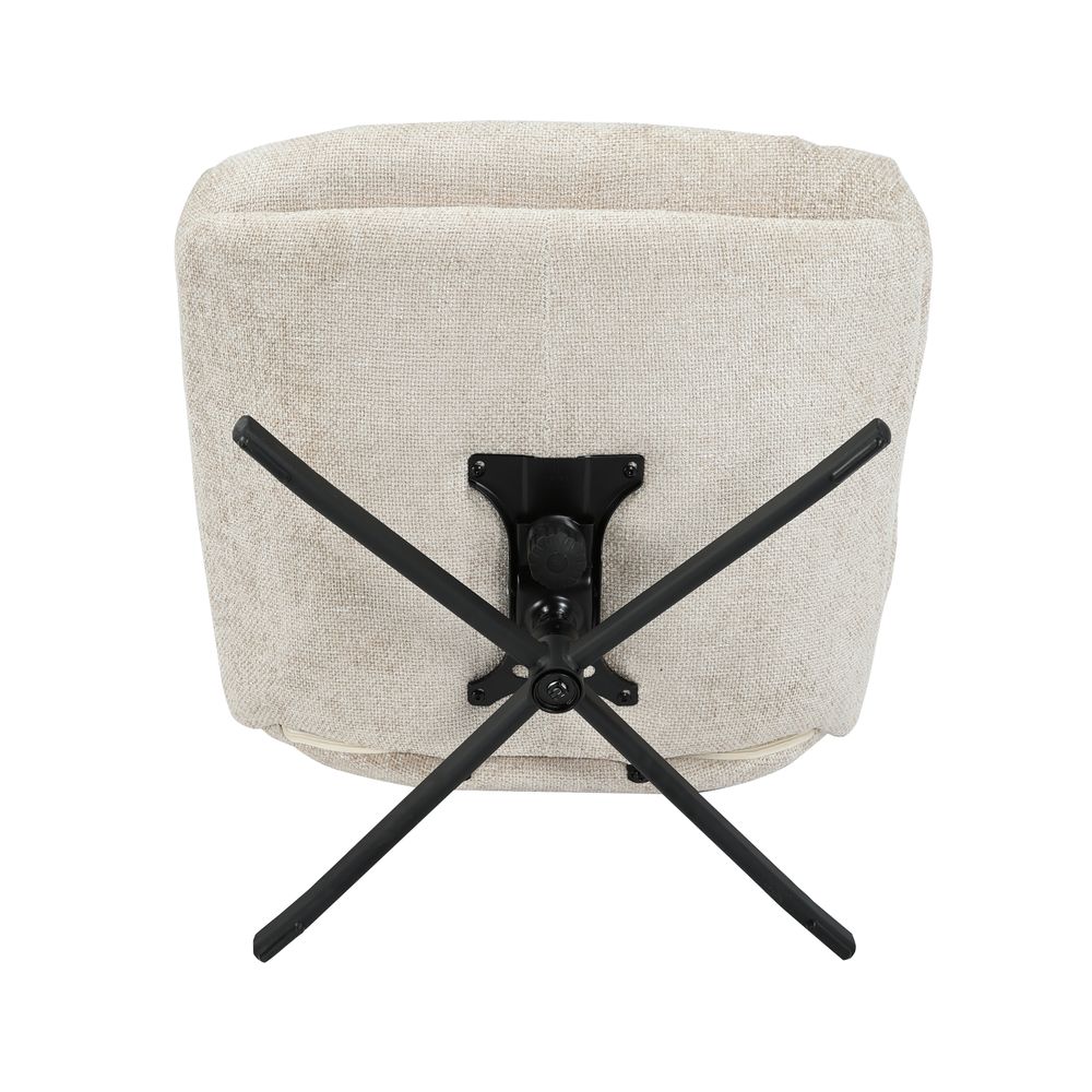 Fauteuil inclinable pivotant taupe