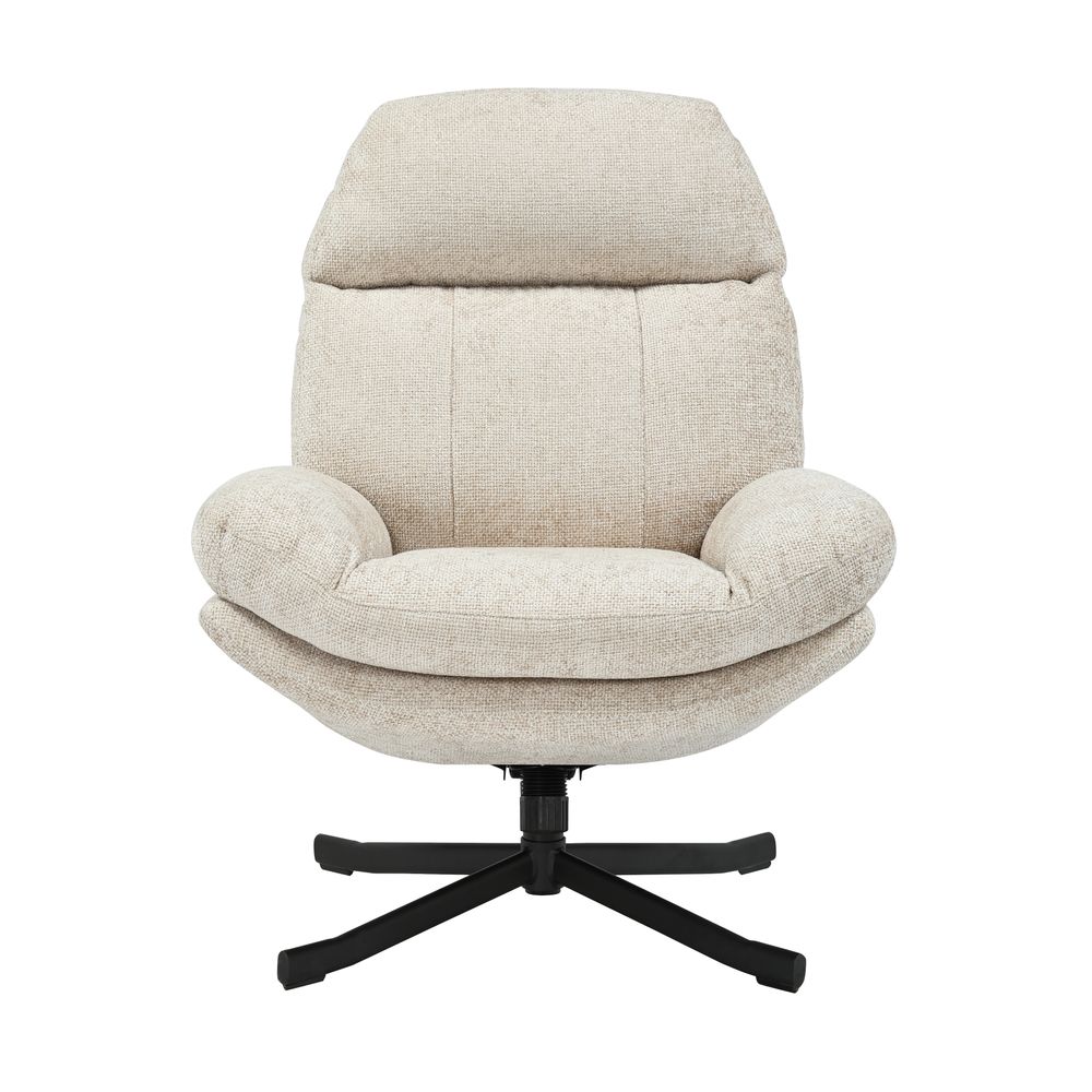 Fauteuil inclinable pivotant taupe