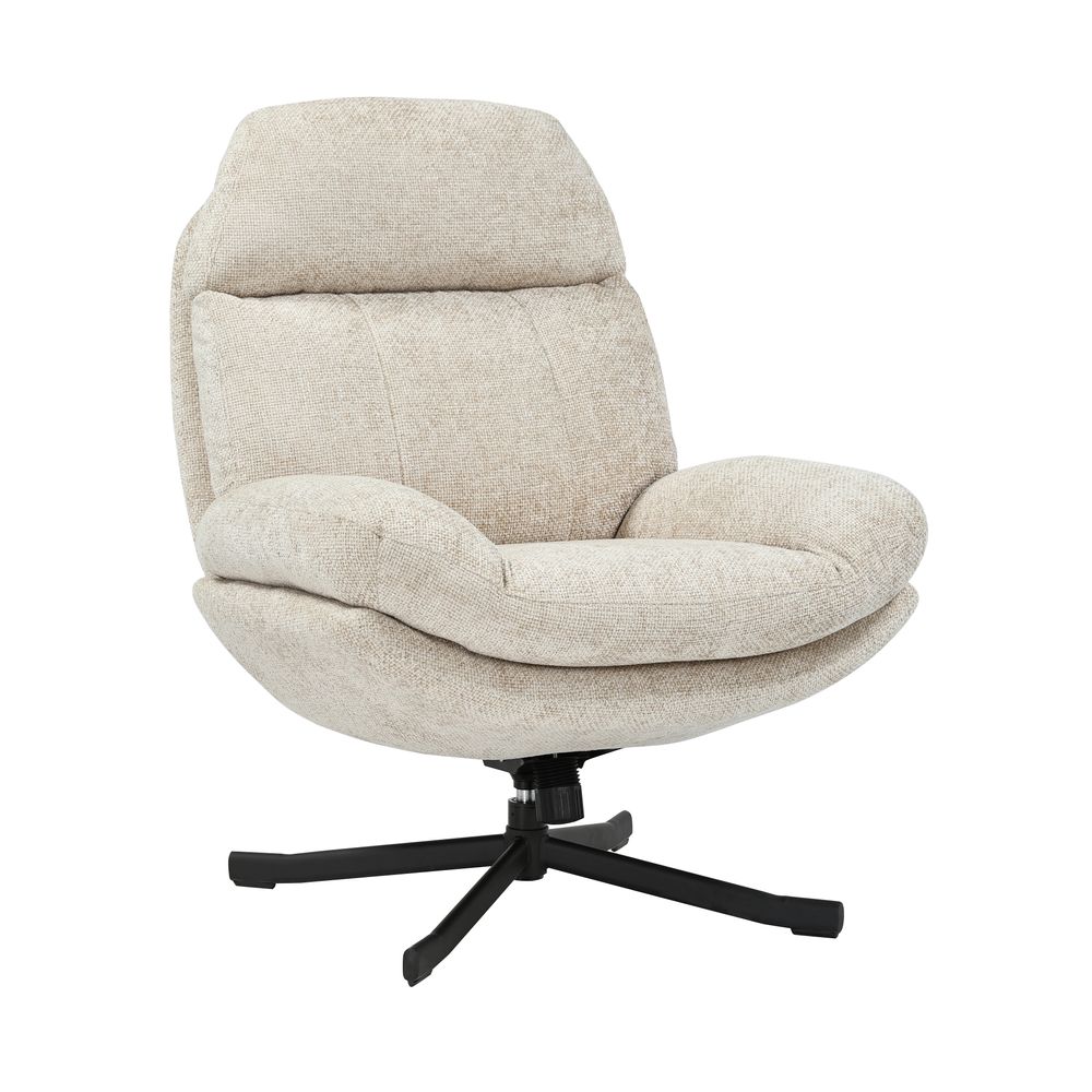 Fauteuil inclinable pivotant taupe