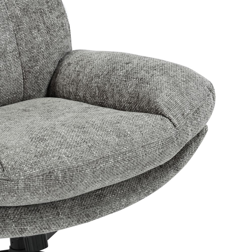 Fauteuil inclinable pivotant gris foncé