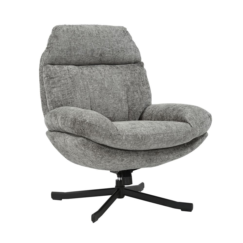 Fauteuil inclinable pivotant gris foncé