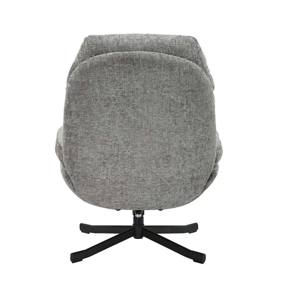 Fauteuil inclinable pivotant gris foncé
