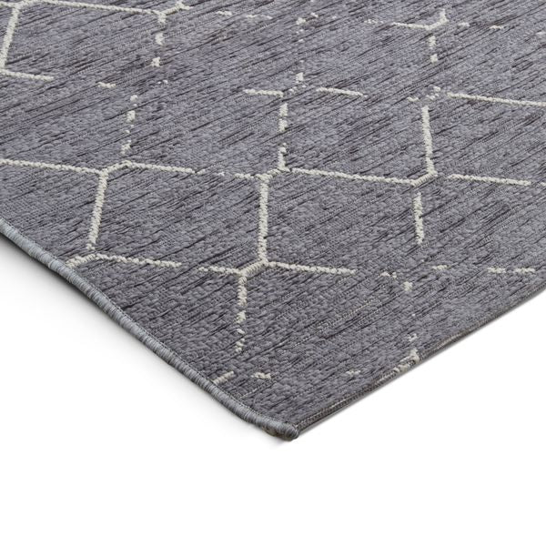 Tapis 160 x 230 cm BRONX gris foncé