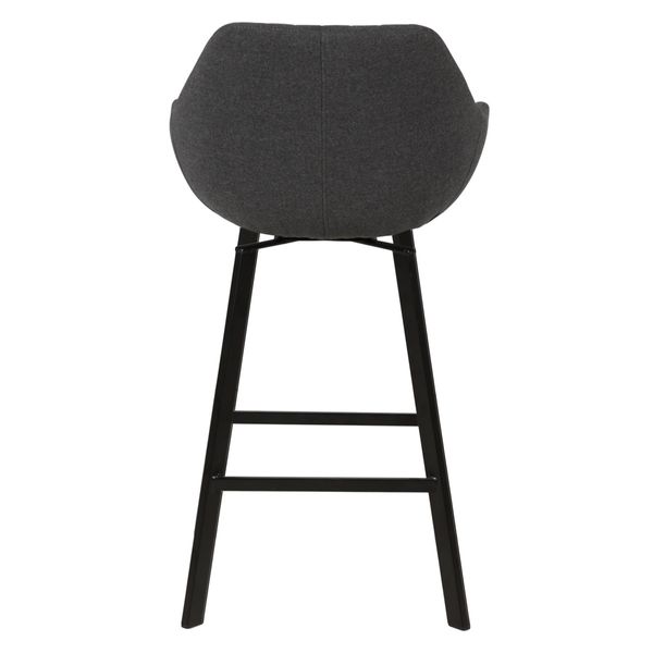 Chaise hauteur plan de travail pivotante grise foncée