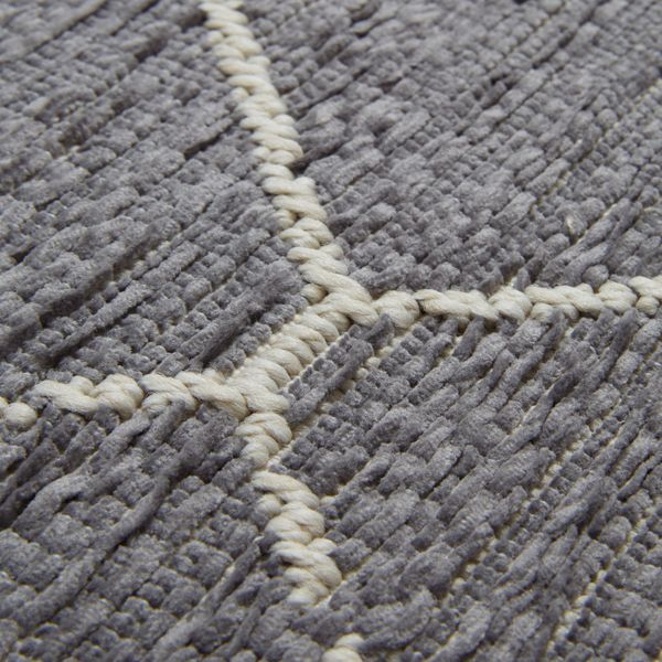 Tapis 160 x 230 cm BRONX gris foncé