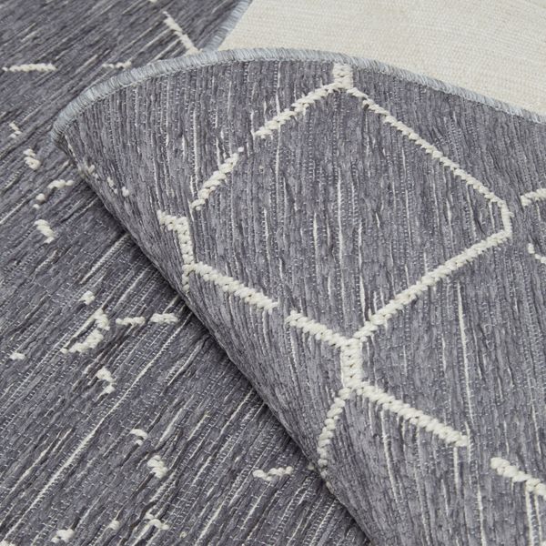 Tapis 160 x 230 cm BRONX gris foncé