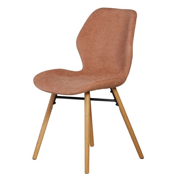 Chaise tissu soft touch nèfle