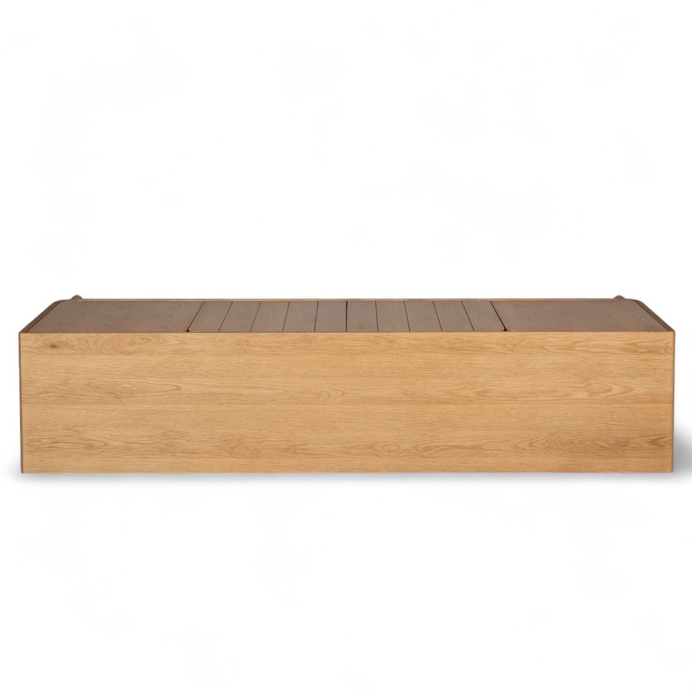 Meuble bas 4 portes chêne naturel
