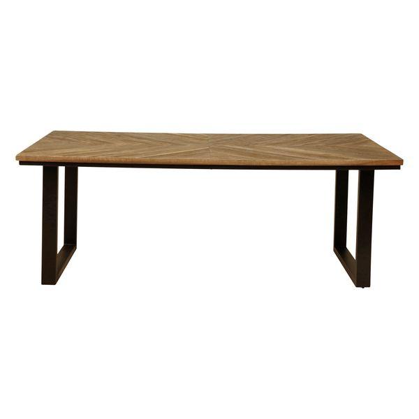 Table repas teck recyclé 200cm