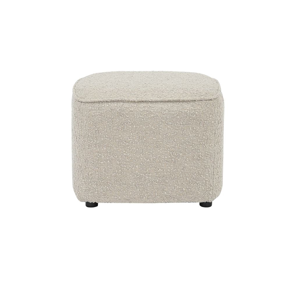 Pouf en bouclette sable Jona