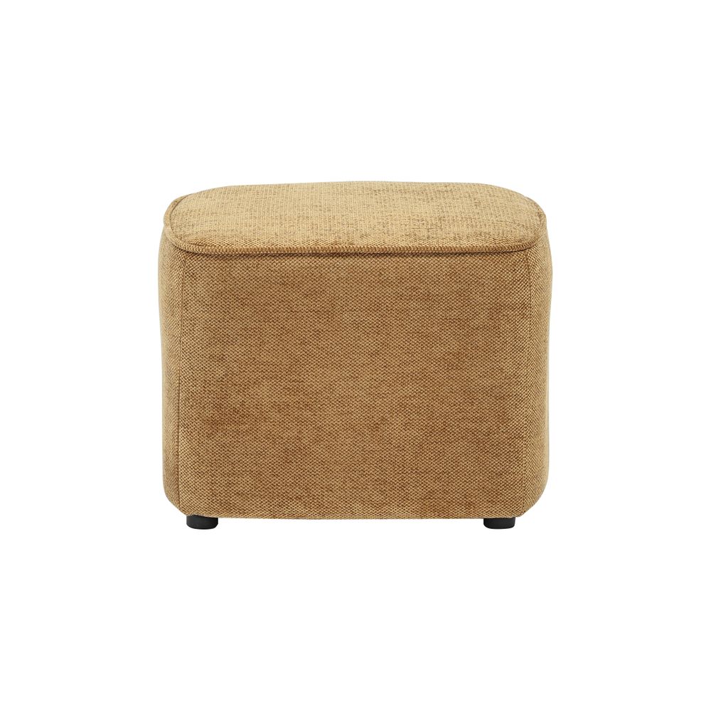 Pouf en tissu soft touch Ambre Jona