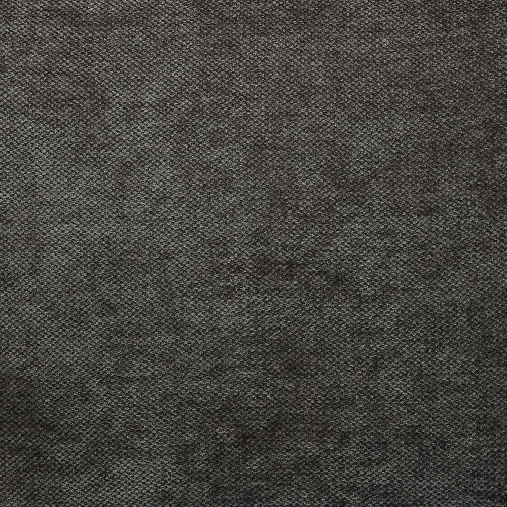 Pouf en tissu soft touch gris antracite Jona