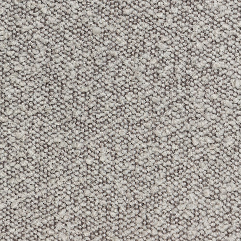 Chaise snack effet laine bouclette gris clair