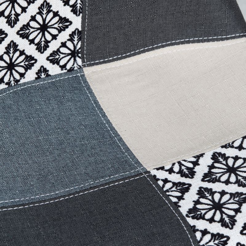 Chaise snack patchwork pied métal gris MOSA