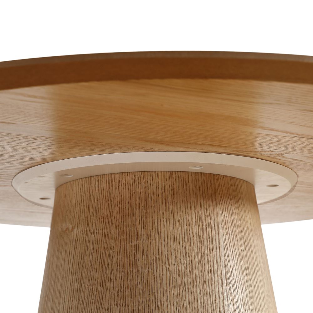Table repas D120 cm placage chêne