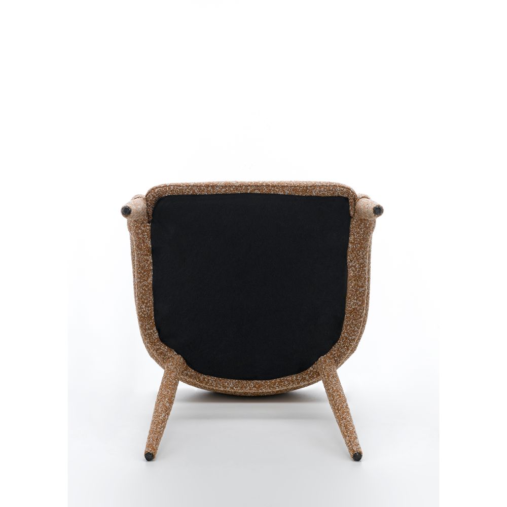 Chaise repas full bouclette Caramel