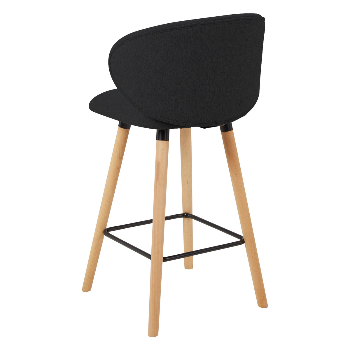Chaise snack tissu noir