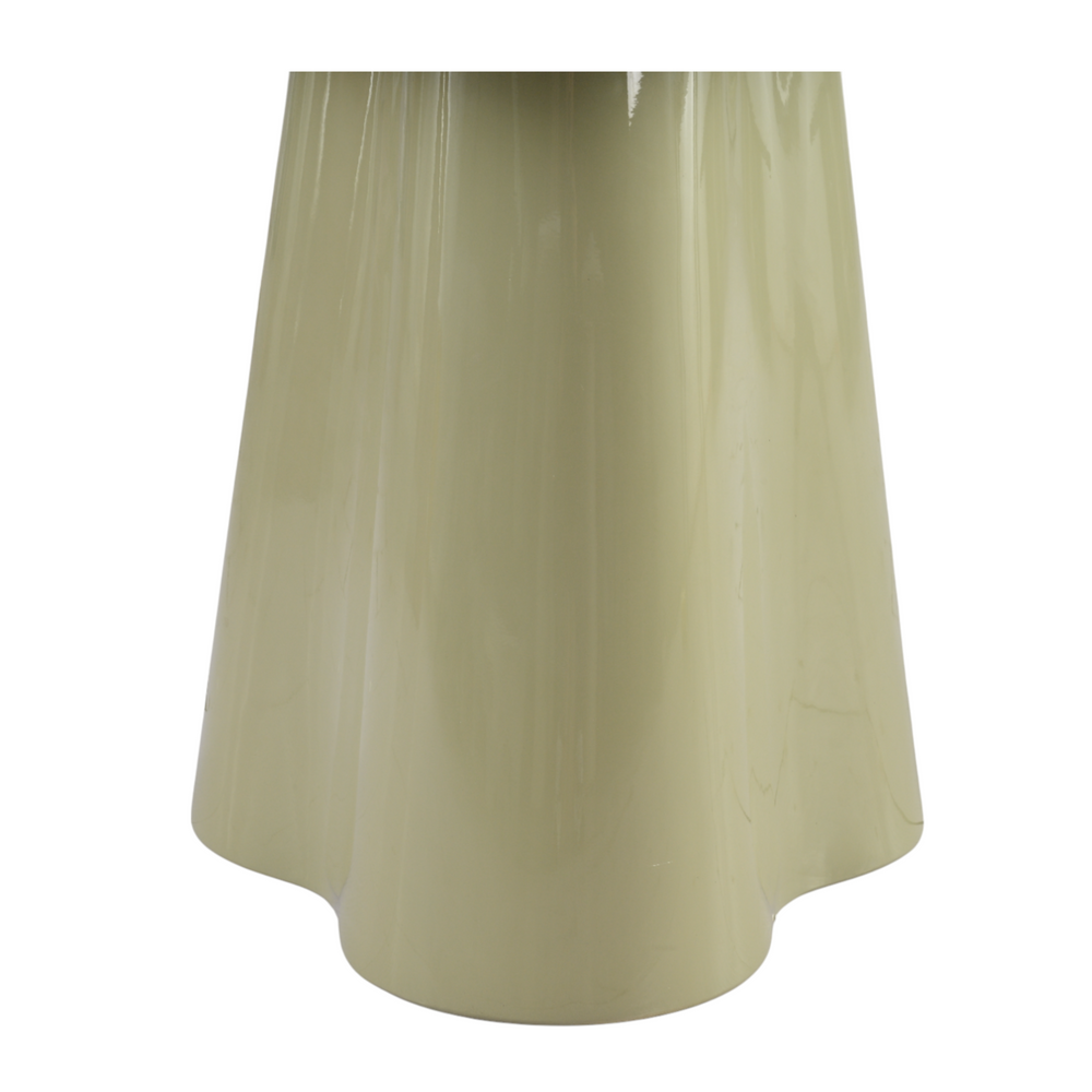 Table basse D60 en verre vert de gris brillant