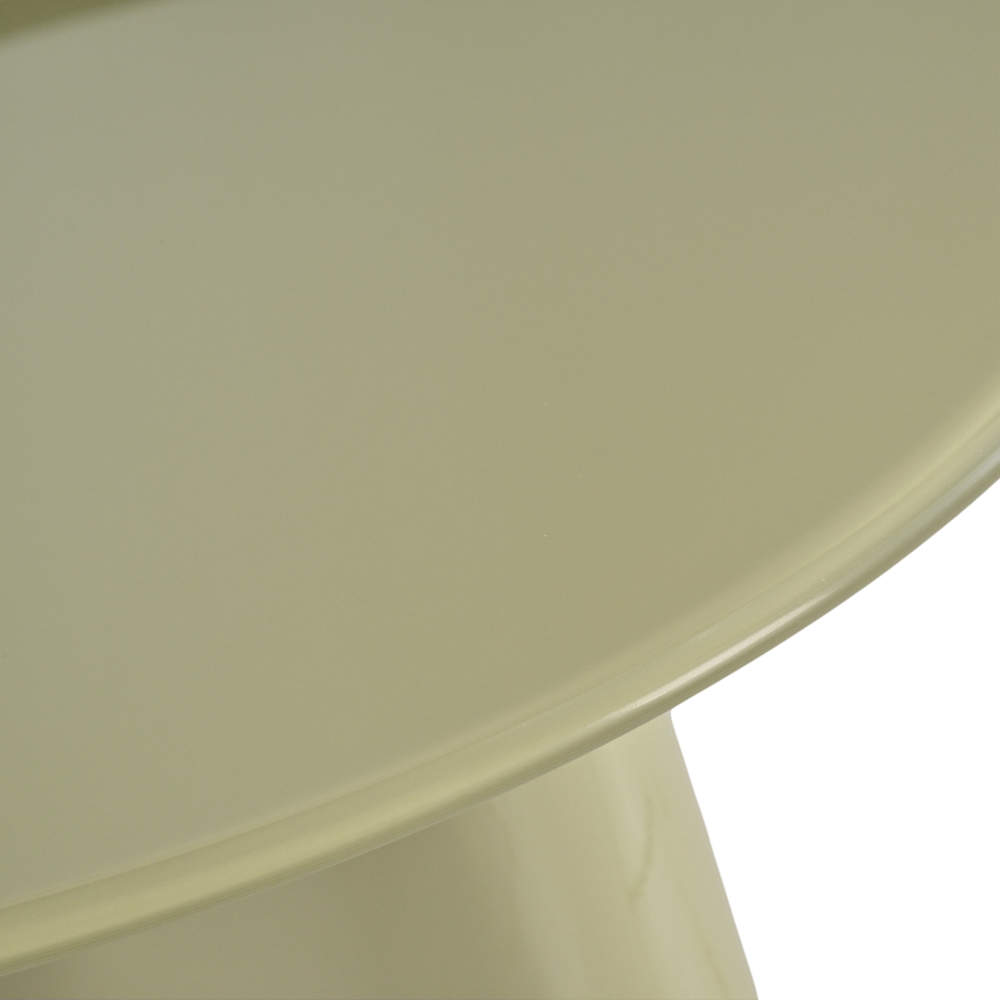 Table basse D60 en verre vert de gris brillant