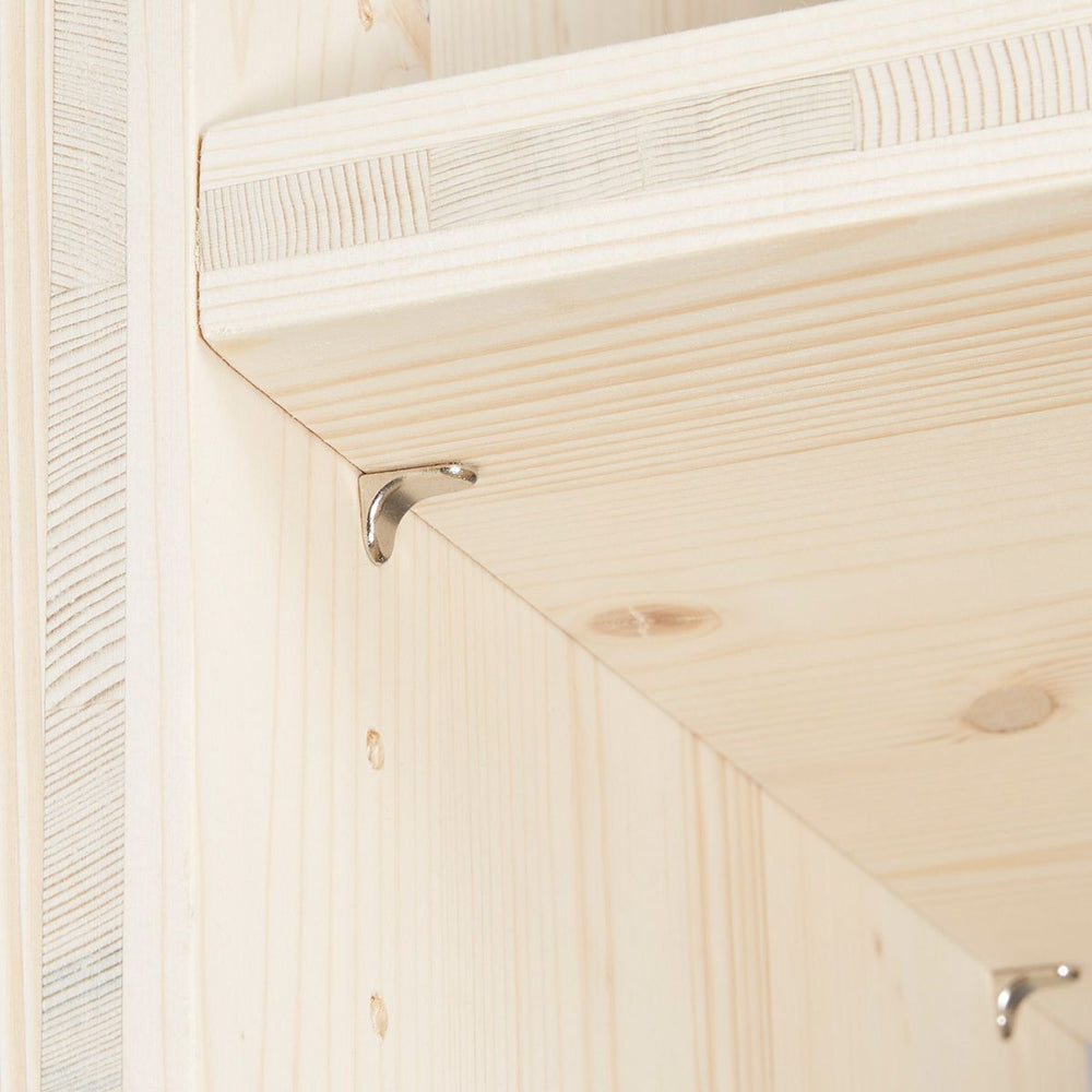 Cube de rangement pin brut 5 niches