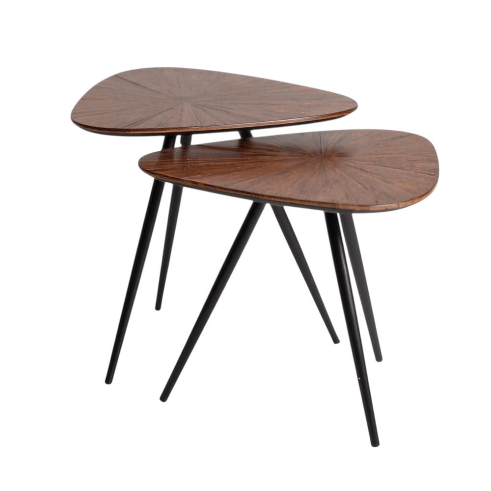 Table basse gigogne triangle set de 2