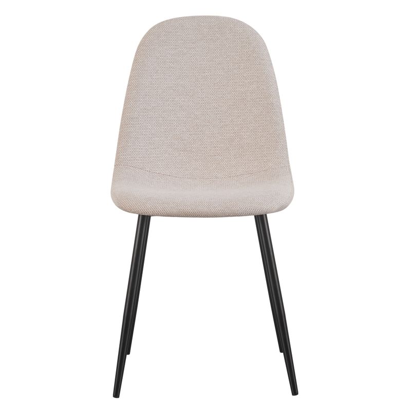 Chaise repas tissu écru