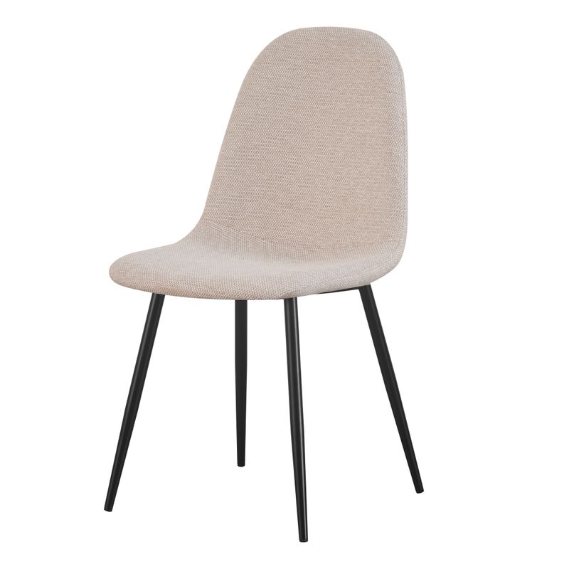 Chaise repas tissu écru