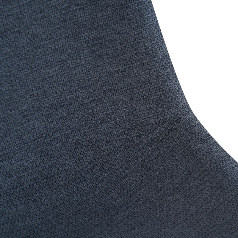 Chaise repas tissu bleu foncé