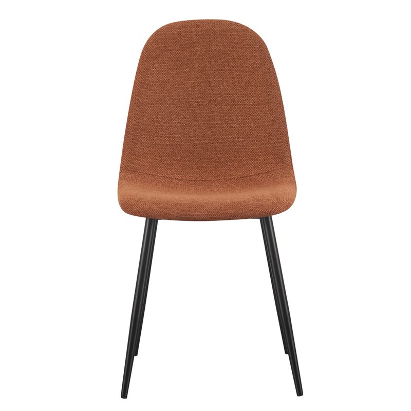 Chaise repas tissu caramel